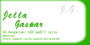jella gaspar business card